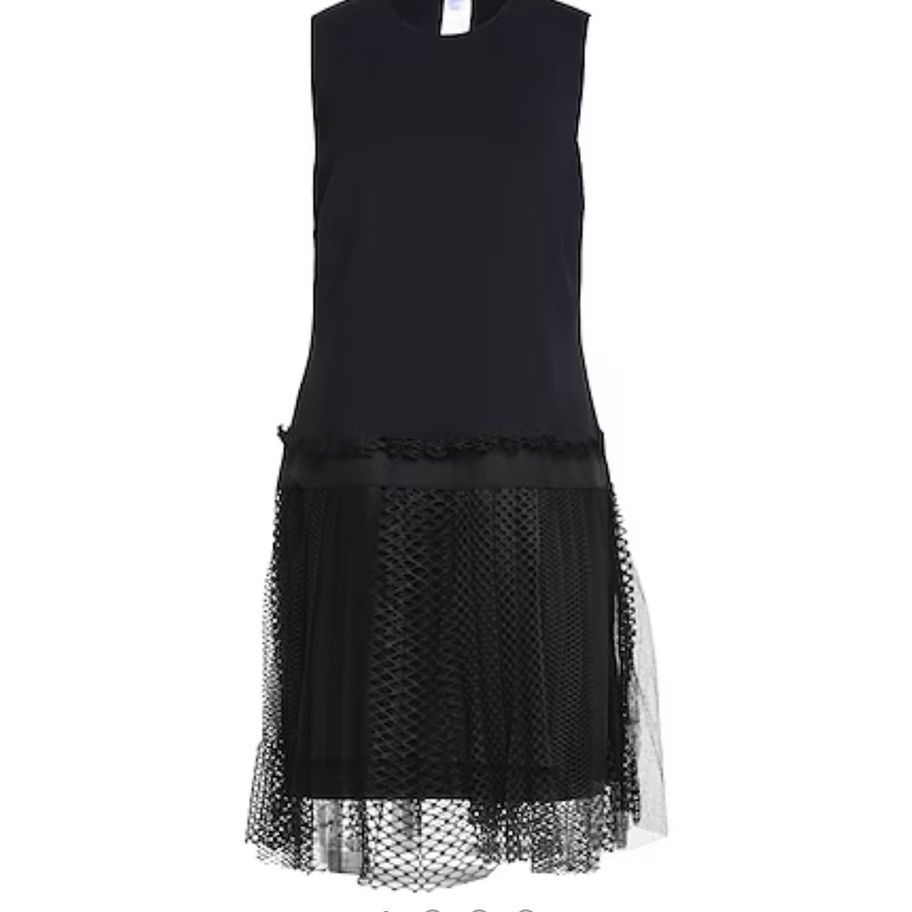Wolford Black Mesh Midi Dress